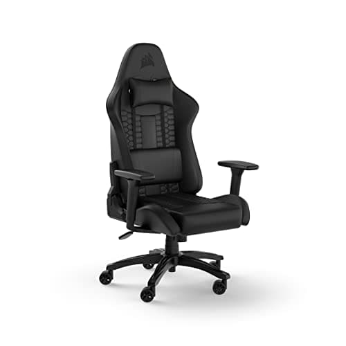 Corsair TC100 RELAXED Gaming Chair - Leatherette Black/Black main image