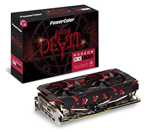 PowerColor RED DEVIL Radeon RX 590 8GB GDDR5 PCI Express 3.0 CrossFireX Support ATX Video Card AXRX 590 8GBD5-3DH/OC main image
