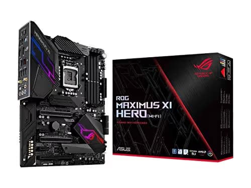 ASUS ROG Maximus XI Hero (Wi-Fi) Z390 Gaming Motherboard LGA1151 (Intel 8th 9th Gen) ATX DDR4 DP HDMI M.2 USB 3.1 Gen2 802.11AC Wi-Fi image