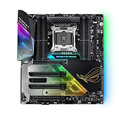 ASUS ROG RAMPAGE VI EXTREME LGA2066 DDR4 M.2 U.2 X299 EATX Motherboard with onboard 802.11AD WiGig Wi-Fi USB 3.1 image