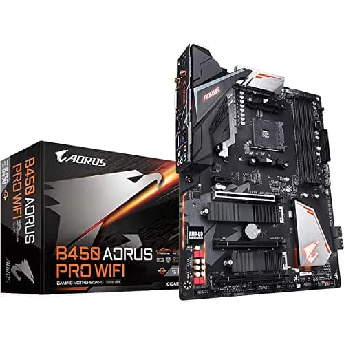 GIGABYTE B450 AORUS PRO WIFI (Rev. 1.x) AM4 DDR4 ATX main image