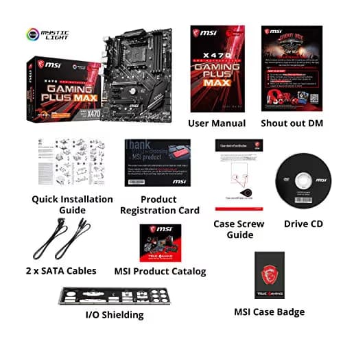 MSI X470 GAMING PLUS MAX AM4 DDR4 ATX image