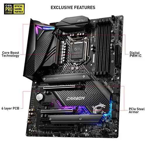 MSI Z490 MPG GAMING CARBON WIFI DDR4 ATX image