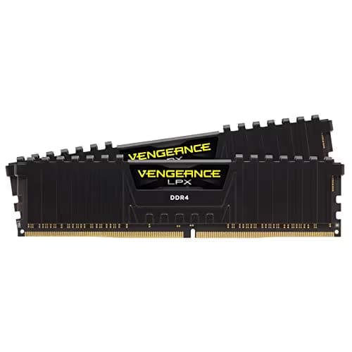 Corsair Vengeance LPX Black / Yellow DDR4-3000 CL15 16GB (2x8GB) image