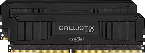 Crucial 16GB Ballistix MAX RGB DDR4 4400 MHz UDIMM Gaming Desktop Memory Kit (2 x 8GB, Black) image