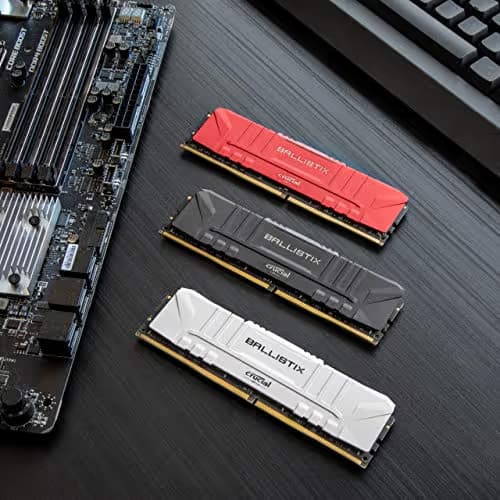 Crucial Ballistix 3600 MHz DDR4 DRAM Desktop Gaming Memory Kit 64GB (32GBx2) White image