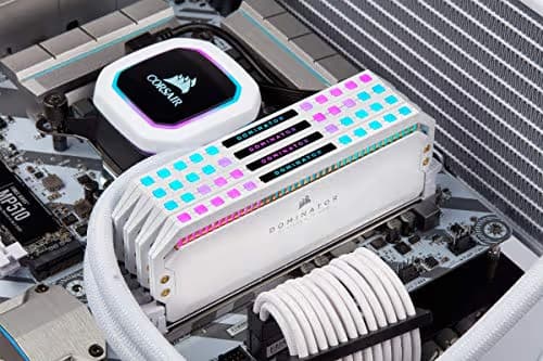 DOMINATOR PLATINUM RGB 64GB (4x16GB) DDR4 3200MHz C16 Memory Kit - White image