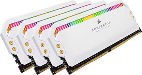 DOMINATOR PLATINUM RGB 64GB (4x16GB) DDR4 3200MHz C16 Memory Kit - White image