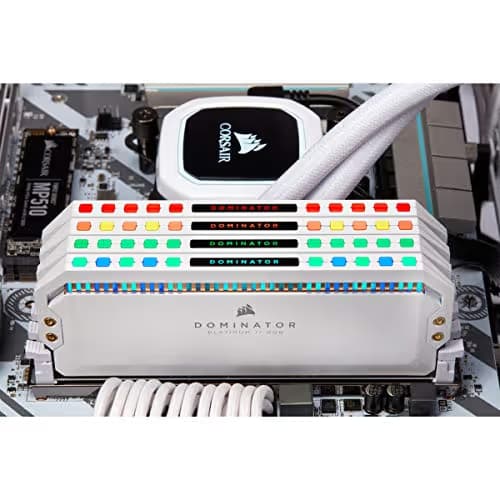 DOMINATOR PLATINUM RGB 64GB (4x16GB) DDR4 3200MHz C16 Memory Kit - White image