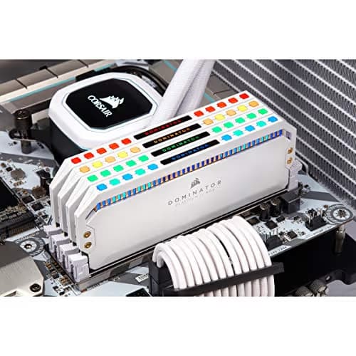 DOMINATOR PLATINUM RGB 64GB (4x16GB) DDR4 3200MHz C16 Memory Kit - White image