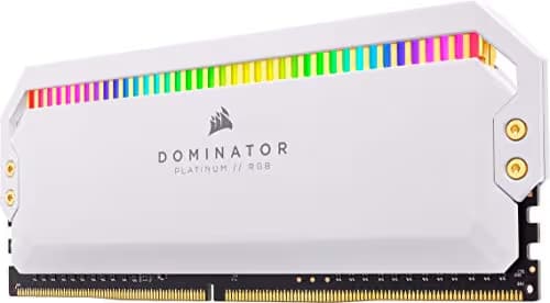 CORSAIR Dominator Platinum RGB 32GB (4 x 8GB) DDR4 DRAM 3200MHz C16 Memory Kit — White image