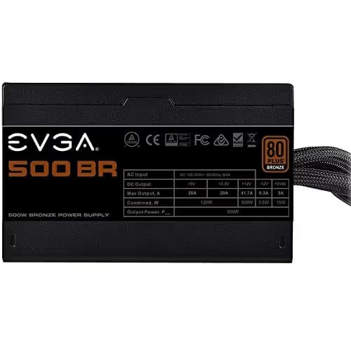 EVGA 500 BR, 80+ BRONZE 500W, 3 Year Warranty, Power Supply image