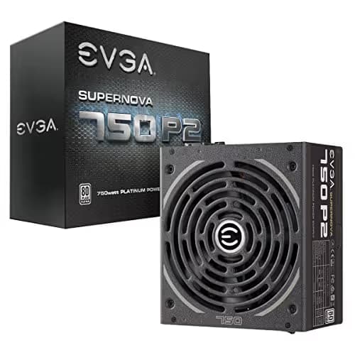 EVGA SuperNOVA 750 P2, 80+ PLATINUM 750W, Fully Modular , EVGA ECO Mode, 10 Year Warranty , Includes FREE Power On Self Tester Power Supply image