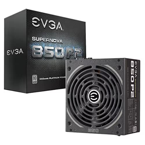 EVGA SuperNOVA 850 P2, 80+ PLATINUM 850W, Fully Modular , EVGA ECO Mode, 10 Year Warranty , Includes FREE Power On Self Tester Power Supply main image