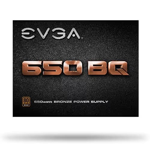 EVGA 650 BQ, 80+ BRONZE 650W, Semi Modular, 5 Year Warranty, Includes FREE Power On Self Tester, Power Supply image