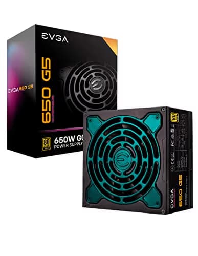 EVGA SuperNOVA 650 G5, 80 Plus Gold 650W, Fully Modular, Eco Mode with FDB Fan, 10 Year Warranty, Includes Power ON Self Tester, Compact 150mm Size, Power Supply 220-G5-0650-X1 image