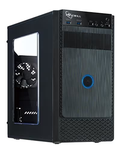Rosewill FBM-X1 Black Steel / Plastic Mini Tower Case with Side Panel Window image