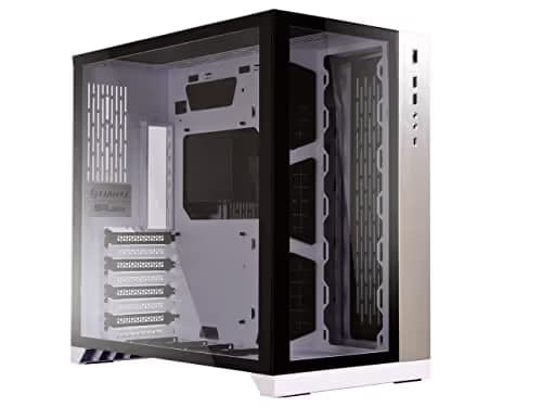 LIAN LI PC-O11 Dynamic White Tempered Glass on the Front and Left Side, Chassis Body SECC ATX Mid Tower Gaming Computer Case - PC-O11DX main image
