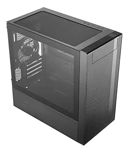 Cooler Master MasterBox NR400 (w/ODD) Micro ATX Mid Tower Black Tempered Glass Side Panel USB 3.2 Gen 1 Type-A image