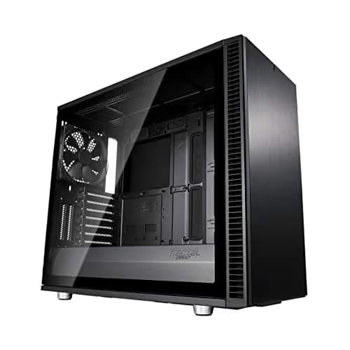 Fractal Design Define S2 Vision Blackout ATX Silent Modular Dark Tint Tempered Glass Window Mid Tower Computer Case image