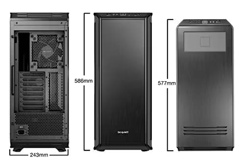 be quiet! Dark Base PRO 900 Orange Rev. 2, Full Tower ATX, 3 Pre-Installed Silent Wings 3 Fans, BGW14, Tempered Glass Window, RGB LED Illumination image