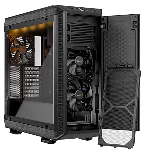be quiet! Dark Base PRO 900 Orange Rev. 2, Full Tower ATX, 3 Pre-Installed Silent Wings 3 Fans, BGW14, Tempered Glass Window, RGB LED Illumination image
