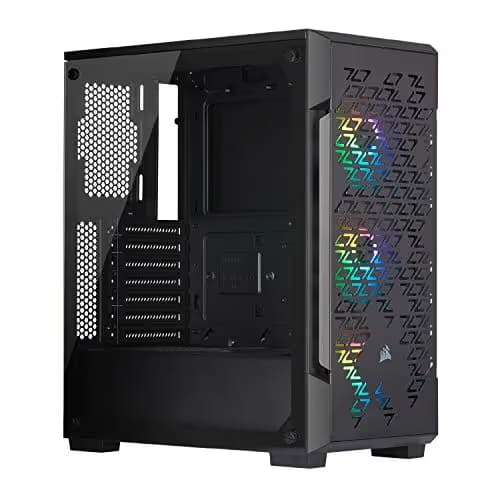 Corsair iCUE 220T RGB Airflow ATX Mid Tower Black Tempered Glass Side Panel image