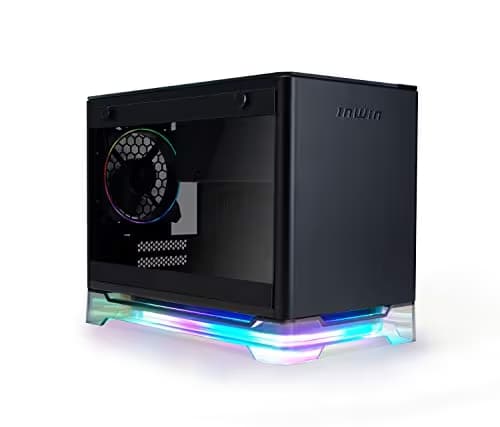 In Win A1 PLUS BLACK Mini-ITX Tower with Integrated ARGB Lighting and 650W 80 PLUS Gold Power Supply image