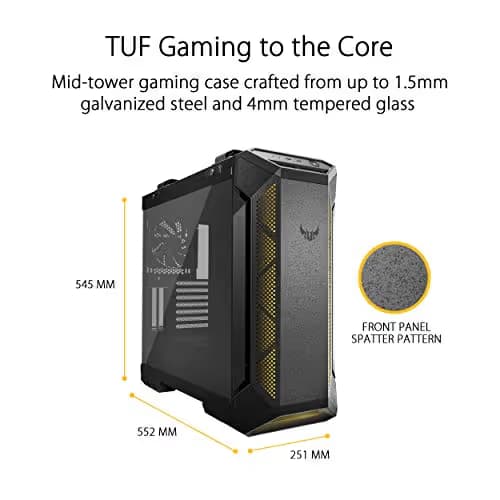 Asus TUF Gaming GT501 ATX Mid Tower Black / Gray with Tempered Glass Side Panel image
