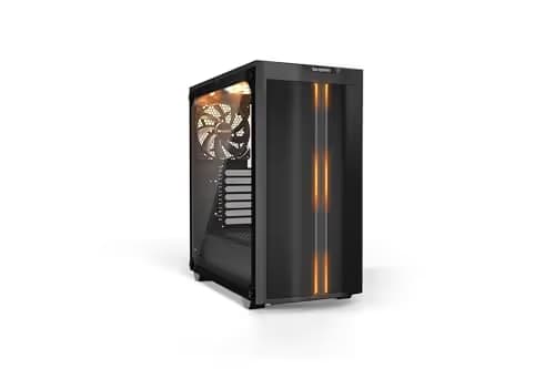 be quiet! Pure Base 500DX ATX Mid Tower Black with Tempered Glass Side Panel and USB 3.2 Gen 2 Type-C, USB 3.2 Gen 1 Type-A image