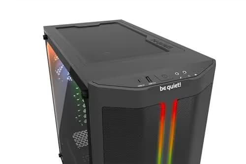 be quiet! Pure Base 500DX ATX Mid Tower Black with Tempered Glass Side Panel and USB 3.2 Gen 2 Type-C, USB 3.2 Gen 1 Type-A image