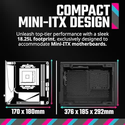Cooler Master MasterBox NR200 Mini-ITX Desktop Black image