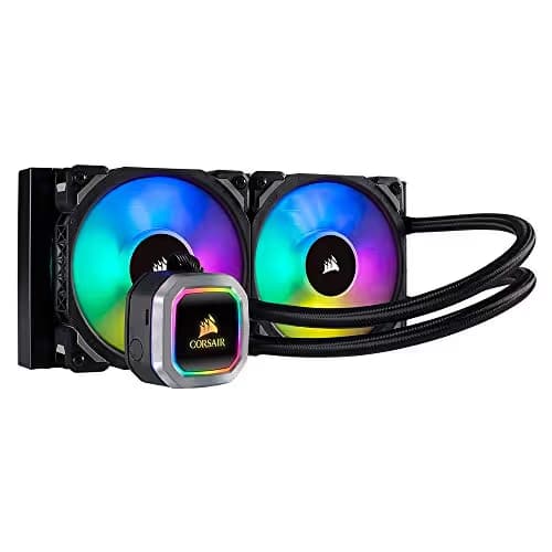 Corsair Hydro Series H100i RGB PLATINUM Extreme Performance Liquid CPU Cooler, Mounting kit for most modern CPU sockets, Two ML PRO RGB Series PWM 140mm fans, Fan and radiator mounting screws, USB 2.0 motherboard header cable, Thermal compound (pre-applied), Quick Start Guide image