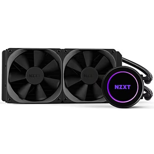 NZXT Kraken X52 240mm - All-In-One RGB CPU Liquid Cooler - CAM-Powered - Infinity Mirror Design - Performance Engineered Pump - Reinforced Extended Tubing - Aer P120mm Radiator Fan (2 Included) main image