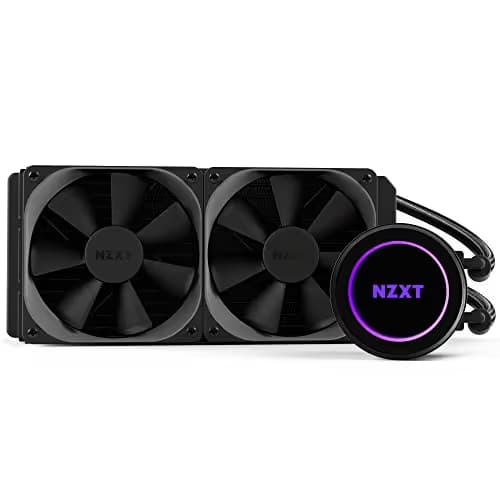 NZXT Kraken X52 240mm - All-In-One RGB CPU Liquid Cooler - CAM-Powered - Infinity Mirror Design - Performance Engineered Pump - Reinforced Extended Tubing - Aer P120mm Radiator Fan (2 Included) image