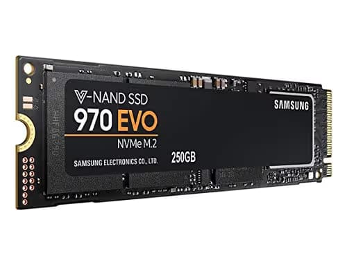 SAMSUNG 970 EVO M.2 2280 250GB PCIe Gen3. X4, NVMe 1.3 64L V-NAND 3-bit MLC Internal Solid State Drive (SSD) MZ-V7E250BW image