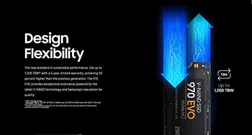 Samsung 970 Evo 500 GB M.2-2280 SSD PCIe 3.0 X4 NVMe image