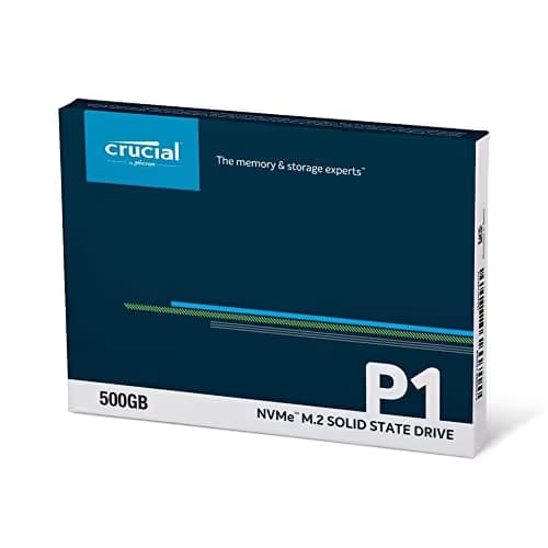 Crucial P1 500GB M.2-2280 SSD PCIe 3.0 x4 NVMe image