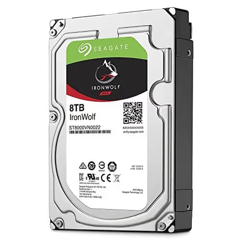 Seagate IronWolf 8TB NAS Internal Hard Drive HDD – 3.5 Inch SATA 6Gb/s 7200 RPM 256MB Cache for RAID Network Attached Storage image