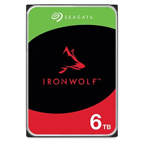 Seagate IronWolf 6TB NAS Hard Drive 7200 RPM 256MB Cache SATA 6.0Gb/s CMR 3.5" Internal HDD for RAID Network Attached Storage ST6000VN0033 main image