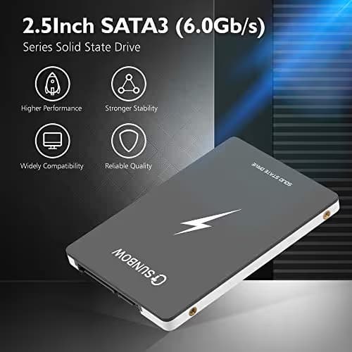 TCSUNBOW X3-1TB SSD 3D NAND SATA III 2.5" 7mm SSD image