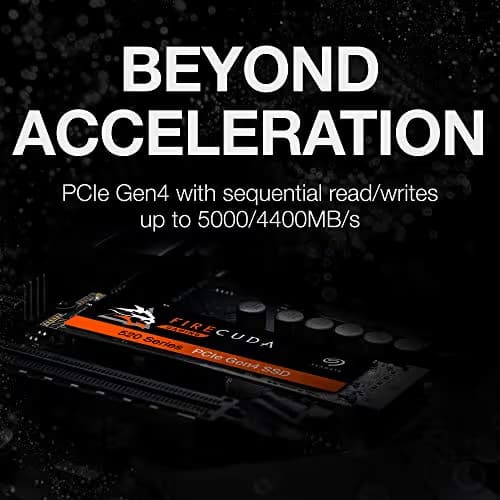 Seagate FireCuda 520 2 TB M.2-2280 PCIe 4.0 X4 NVME Solid State Drive image