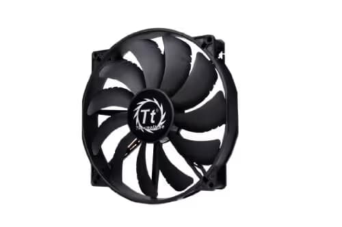 Thermaltake 200mm Pure 20 Series Black 200x30mm Thick Quiet High Airflow Case Fan with Anti-Vibration Mounting System Cooling CL-F015-PL20BL-A image