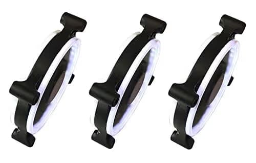 Apevia C 120mm Black / White White LED 57.67 CFM 3-Pack image