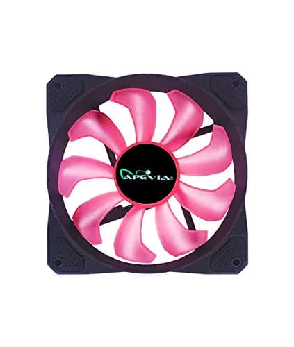 Apevia CO312L-PK Cosmos 120mm Pink LED Ultra Silent w/ 16 LEDs & Anti-Vibration Rubber Pads 56.67 CFM 3-Pack image