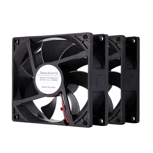 90mm 92mm Computer PC Case Fan 2 Wire 3pin 12v Dc Cooling Fan with Extra 2Pin 4Pin Connectors 2000RPM 2-Pack image