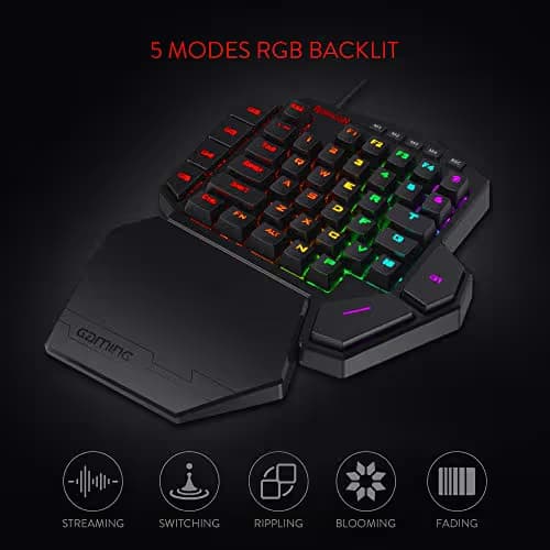 Redragon K585 DITI RGB Wired Outemu Blue Mechanical Gaming Keyboard image