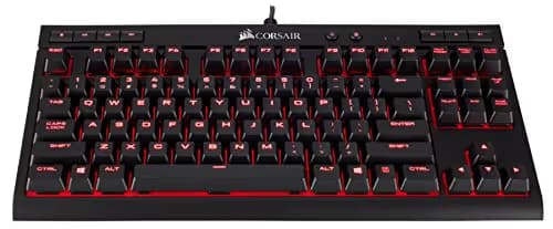 Corsair K63 Compact Mechanical Gaming Keyboard - Backlit Red LET - Linear & Quiet - Cherry MX Red image