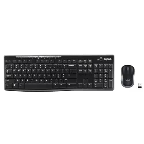 Logitech MK270 Wireless Keyboard and Mouse Combo - Keyboard and Mouse Included, 2.4GHz Dropout-Free Connection, Long Battery Life (Frustration-Free Packaging) image