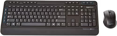 AmazonBasics Wireless Computer Keyboard and Mouse Combo - Full Size - US Layout (QWERTY) main image
